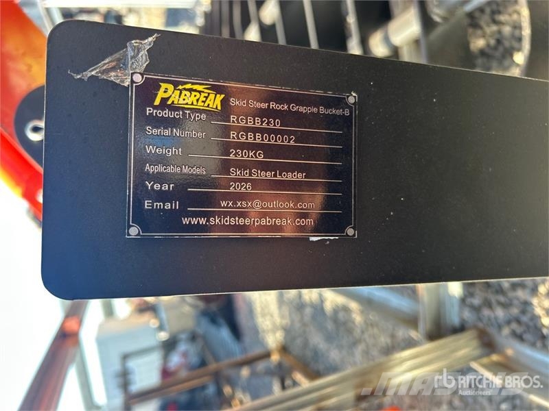 PABREAK RGBB230 72 in Skeleton Skid Steer Grapple 抓斗