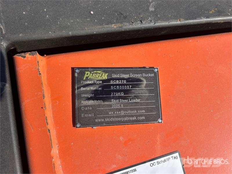 PABREAK SCB270 72 in Skid Steer Screening Bucket ( Presejalne žlice