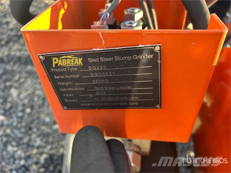 PABREAK SG220 28 in Skid Steer Stump Grinder (Unus Kardánhajtású ekék és Forgó-boronák