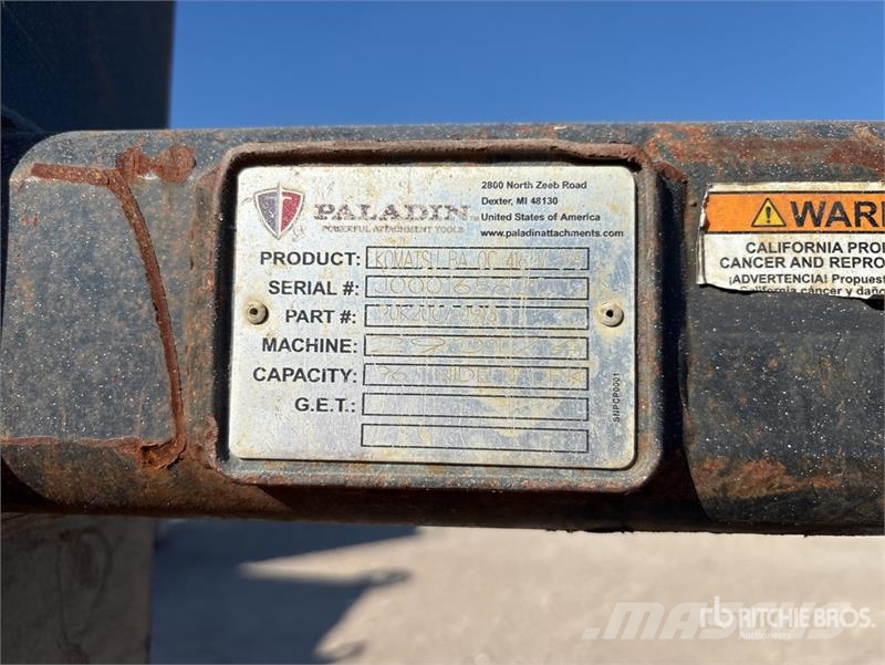 PALADIN 72 in Q/C Wheel Loader Forks Garfos