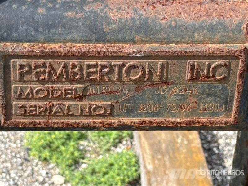 Pemberton Inc 72 in Wheel Loader Forks - Fits John Deere 624 지게차