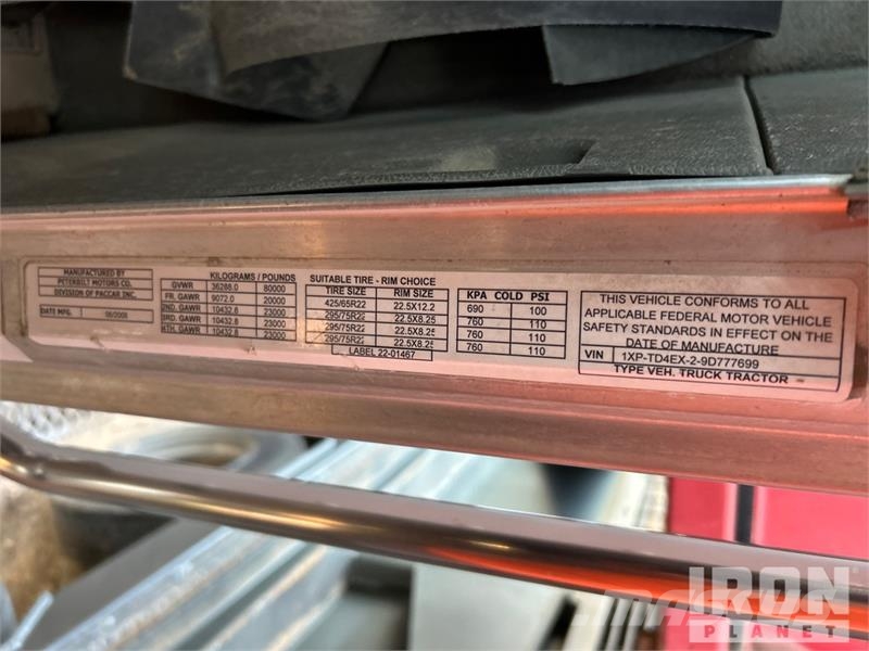 Peterbilt 367 Cabine en interieur