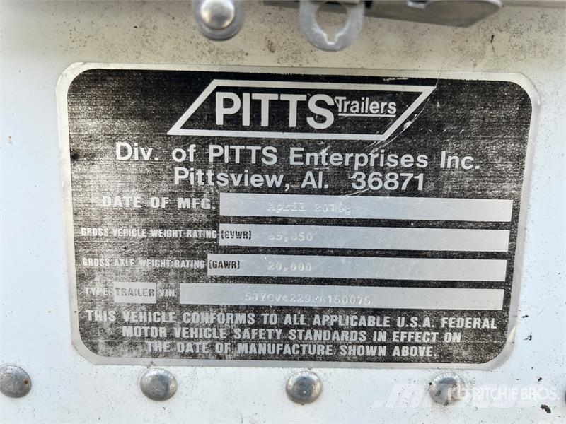 Pitts CV-CT 42 ft x 96 in T/A Chip Trailer Ρυμούλκες θρυμματισμένης ξυλείας