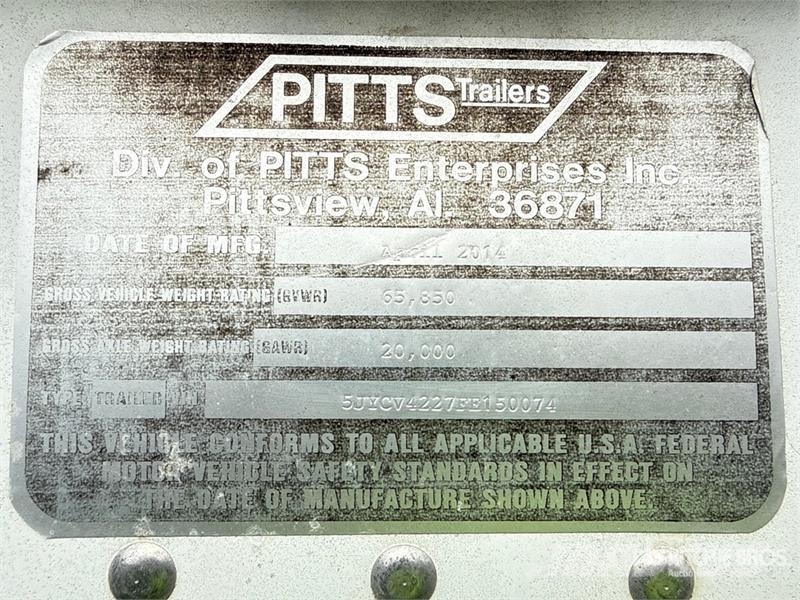 Pitts CV-CT 42 ft x 96 in T/A Chip Trailer Трейлери для тріски