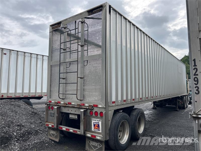 Pitts CV45 45 ft x 96 in T/A Open-Top 45 ft T/A Chip Tra Reboques para aparas de madeira