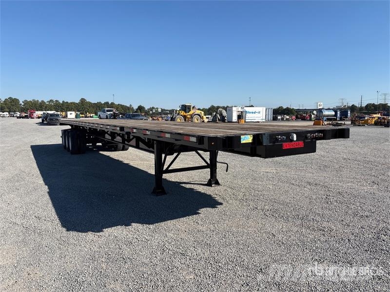 Pitts EF53 Tri/A 53 ft - 90 ft Extendable Flatbed Traile Pick up/Prelata