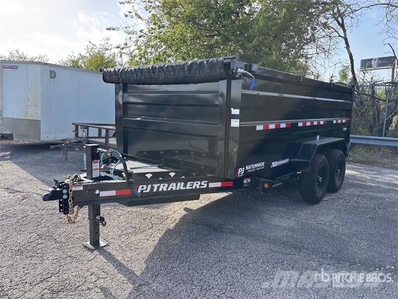 PJ Trailers Trailers 19 ft T/A Dump Utility Trailer Anhænger med tip