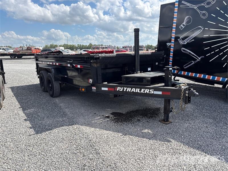 PJ Trailers Trailers DT162 16 ft T/A Dump Utility Tra Pašizgāzējs