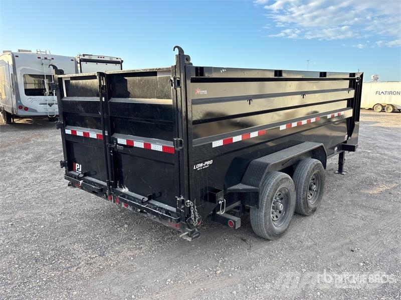 PJ Trailers Trailers DT142 14 ft T/A Gooseneck Dump U Reboques basculantes