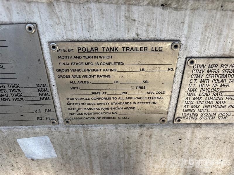 Polar 8400 gal T/A Tanker Trailer Reboques cisterna