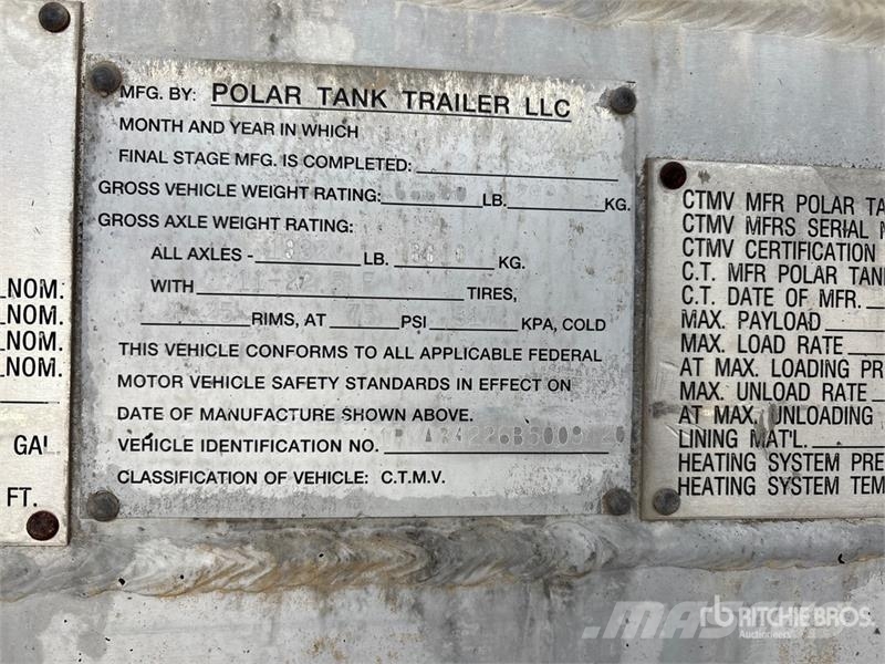 Polar 8400 gal T/A Tanker Trailer 탱커 트레일러