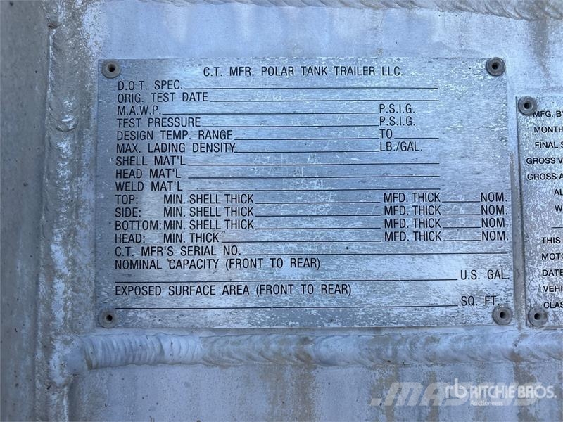 Polar 8400 gal T/A Tanker Trailer 탱커 트레일러