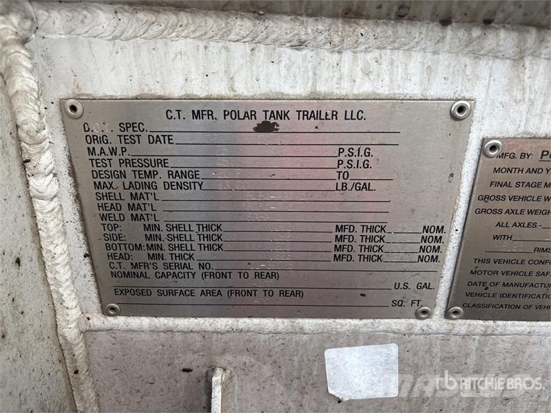 Polar 8400 gal T/A Tanker Trailer Reboques cisterna