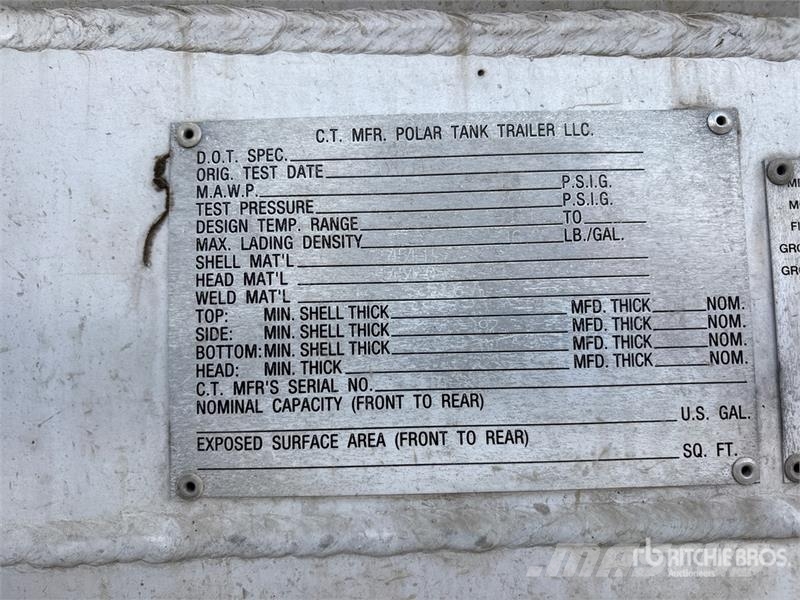 Polar Tank MC407 8400 gal T/A Tanker Trailer Autocisternas