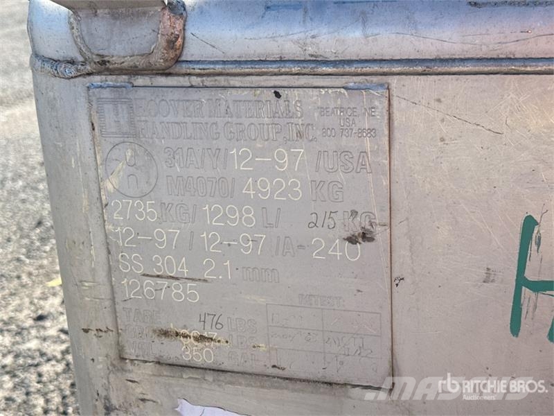 Portable Steel 1298 L Fuel Tank Depósitos de combustible y aditivos