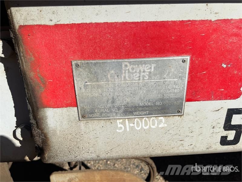 Power Curber 5700 Curb and Gutter Machine Akcesoria