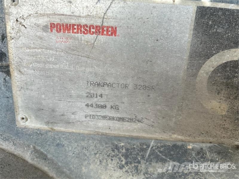 PowerScreen Trakpactor 320SR Impact Crusher Plant Motores y engranajes