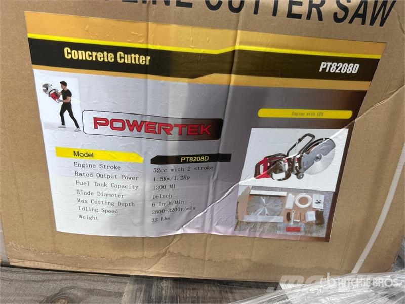 Powertek PT8208D Concrete Saw (Unused) معدات البناء - غير ذلك