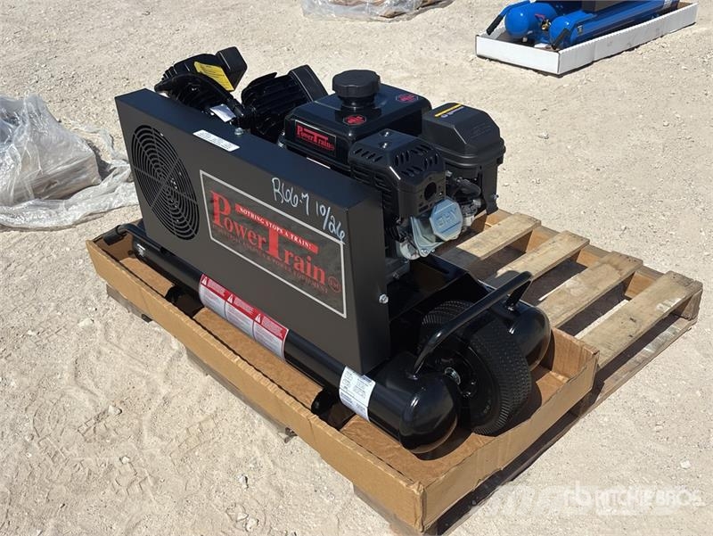 PowerTrain 7 hp Twin Tank Wheelbarrow 11.2 cfm @ 9 Kompresorji