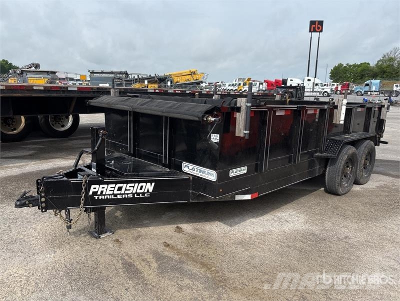 Precision Husky 16 ft T/A Dump Utility Trailer aux enchères | Precision ...