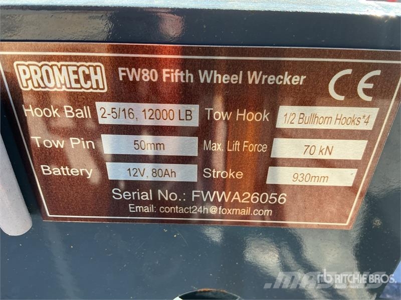 Promech FW80 Fifth Wheel Wrecker Attachment (Unuse 其他組件