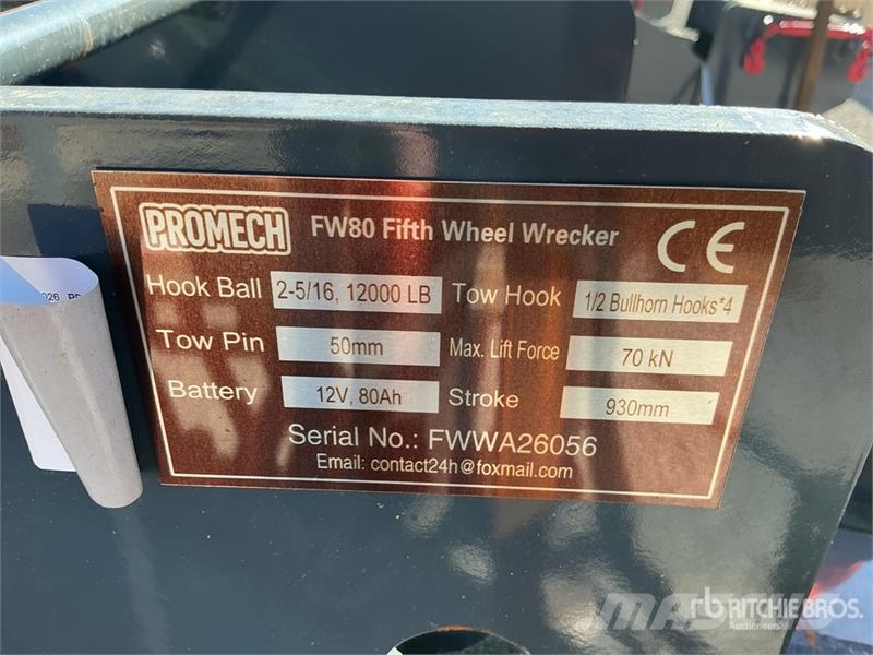 Promech FW80 Fifth Wheel Wrecker Attachment (Unuse 其他組件