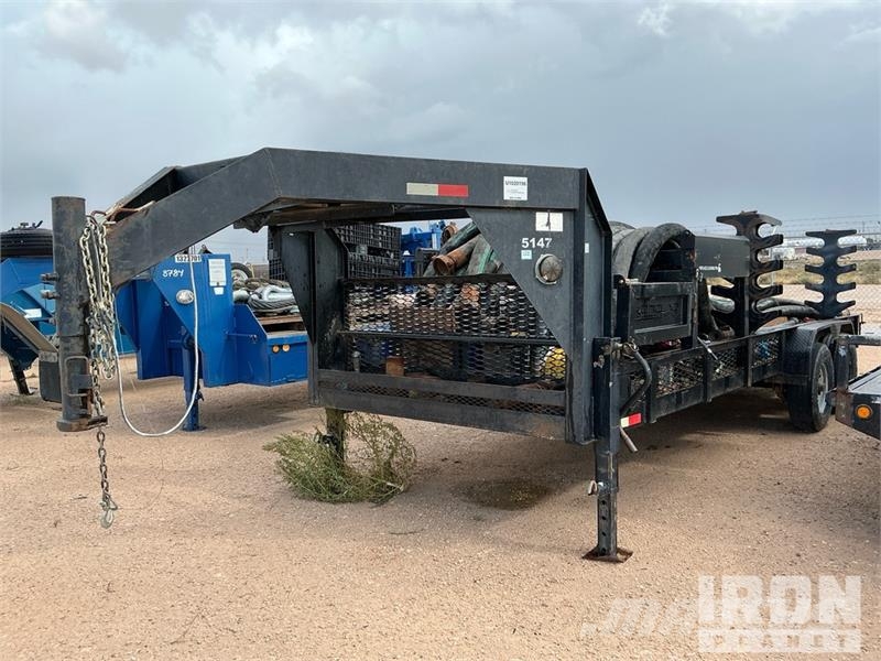  Pull Do Trailers 20 ft T/A Gooseneck Utility Trail Citas piekabes