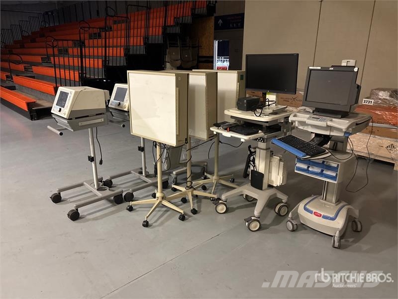 Qty of 3 Illuminate Cabinets, of 3 Bipap Ventilat Pašizgāzējs