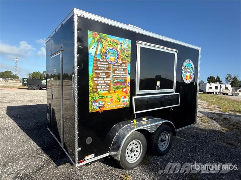  Quality Cargo 12 ft T/A Food Concession Trailer Citas piekabes