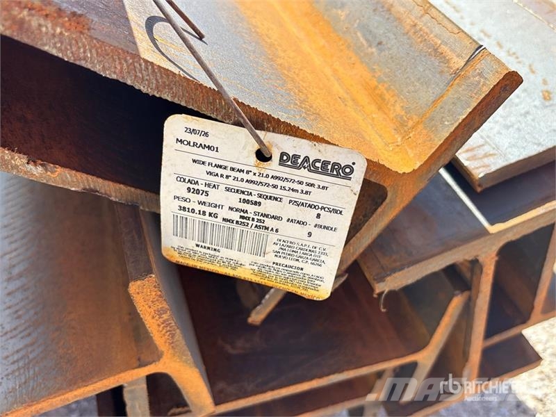 Quantity of (1) Bundle of 8 in x 21 x 50 ft Beams Vitle, dvigala in gradbeni dvižni sistemi