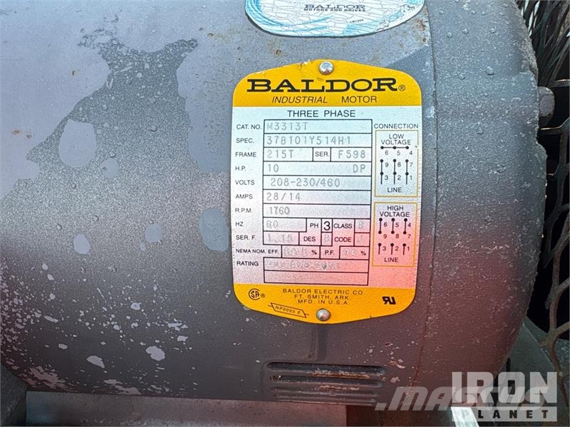 Quantity of (1) Skid-Mounted Electric 120 gal Air Compresseur