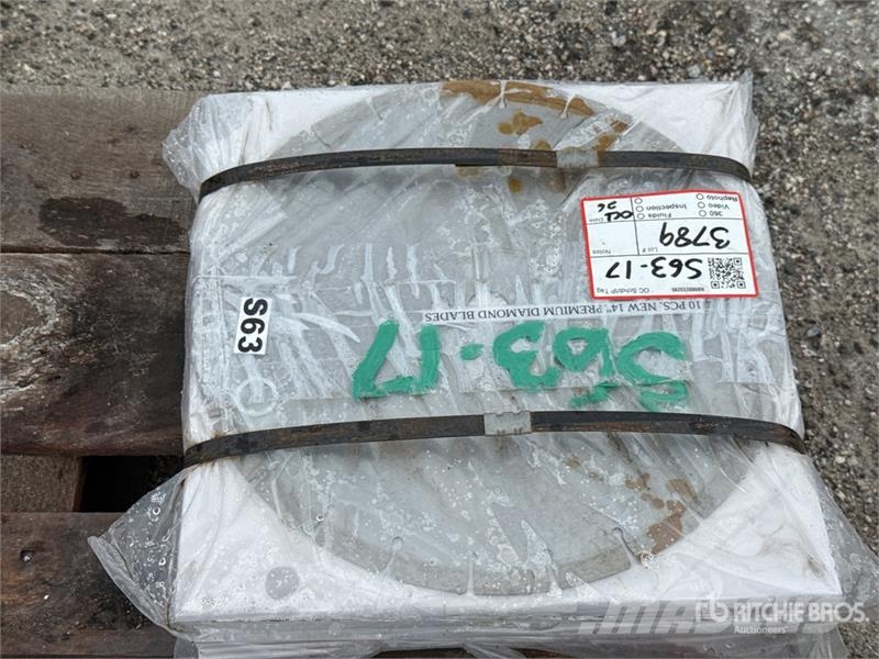 Quantity of (10) 14 in Premium Diamond Blades (Unu 其他
