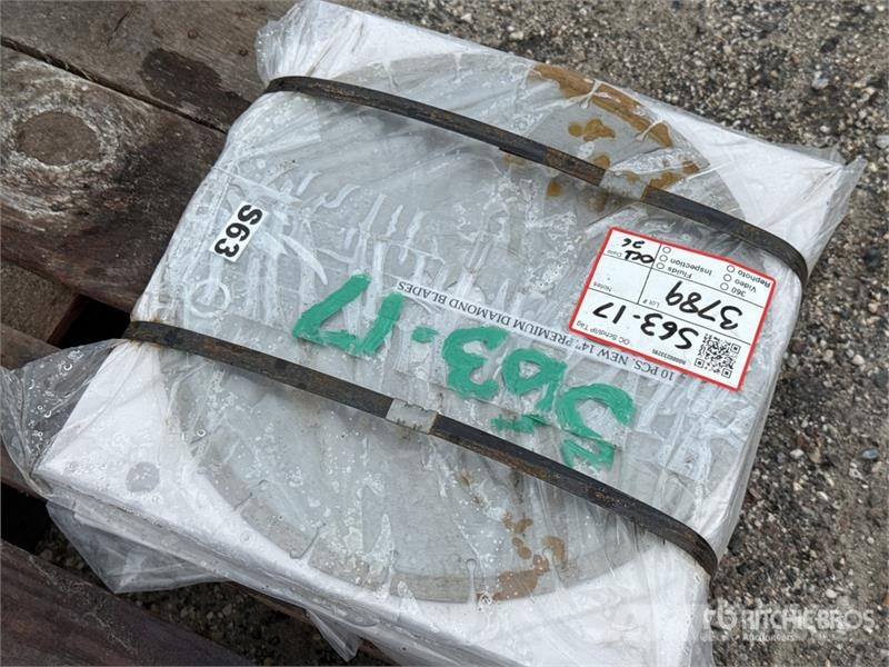 Quantity of (10) 14 in Premium Diamond Blades (Unu 其他