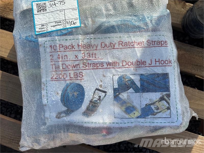 Quantity of (10) 2.4 in x 33 ft Blue Pack Heavy Du Outros componentes