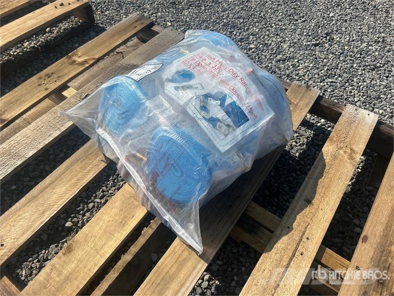 Quantity of (10) 2.4 in x 33 ft Blue Heavy Duty Ra Other components