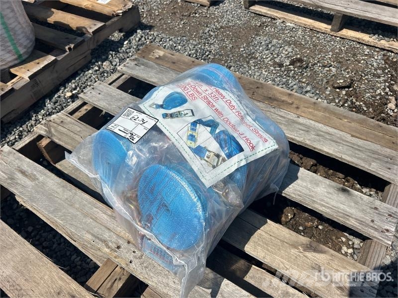 Quantity of (10) 2.4 in x 33 ft Blue Heavy Duty Ra Other components