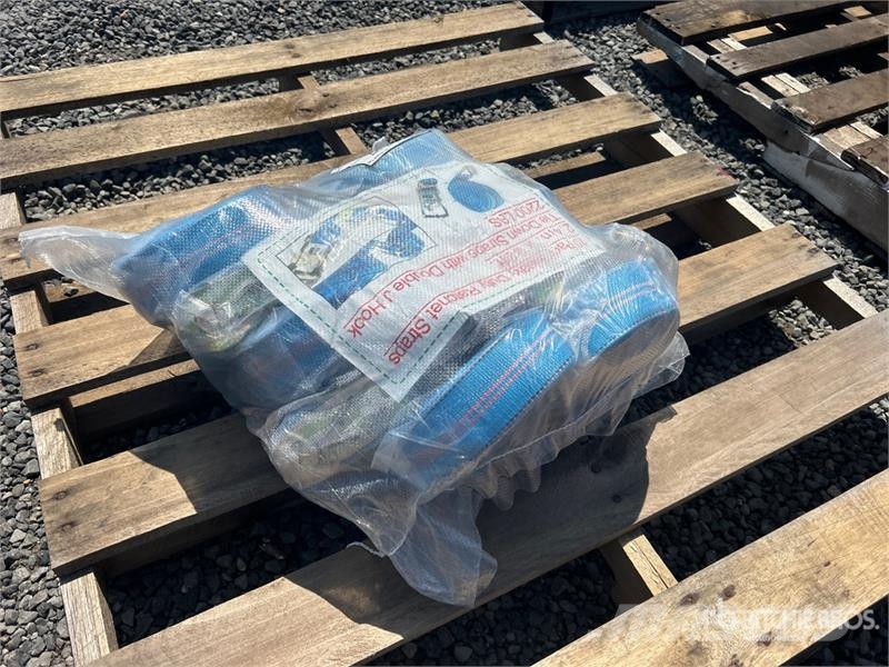 Quantity of (10) 2.4 in x 33 ft Blue Heavy Duty Ra Other components