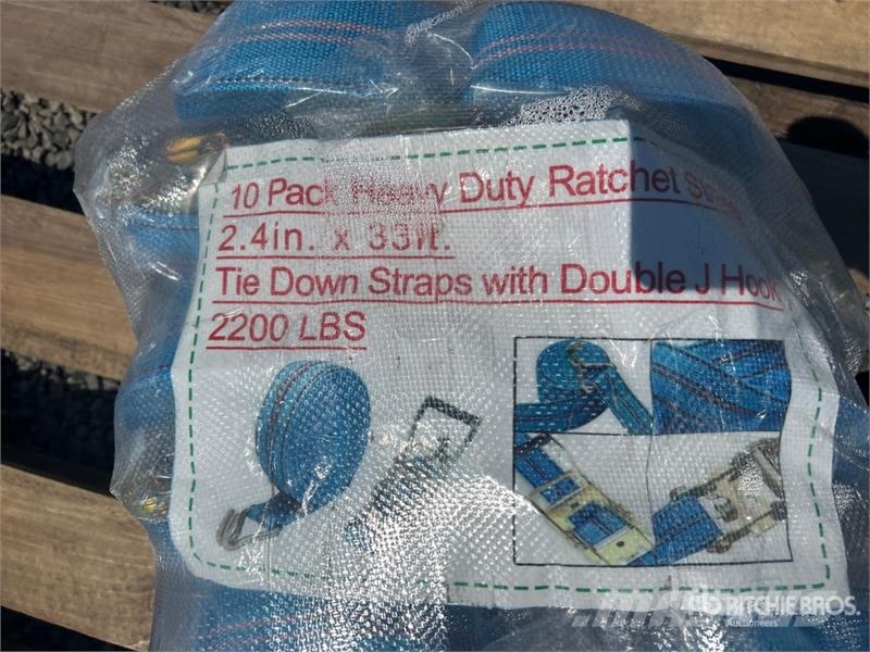 Quantity of (10) 2.4 in x 33 ft Blue Heavy Duty Ra Other components
