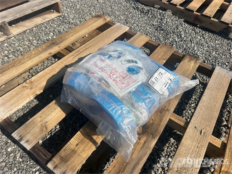 Quantity of (10) 2.4 in x 33 ft Blue Heavy Duty Ra Other components