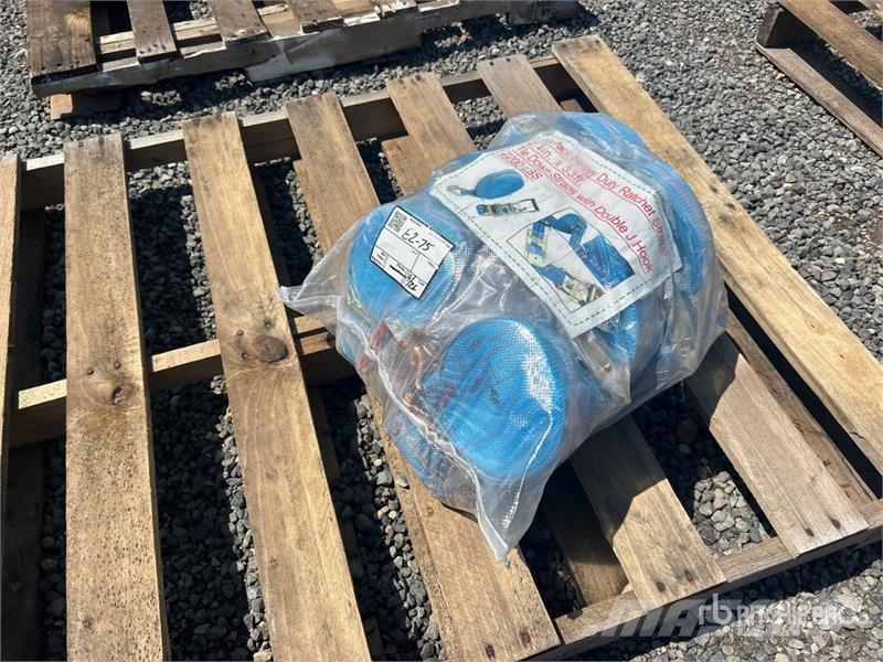 Quantity of (10) 2.4 in x 33 ft Blue Heavy Duty Ra Other components