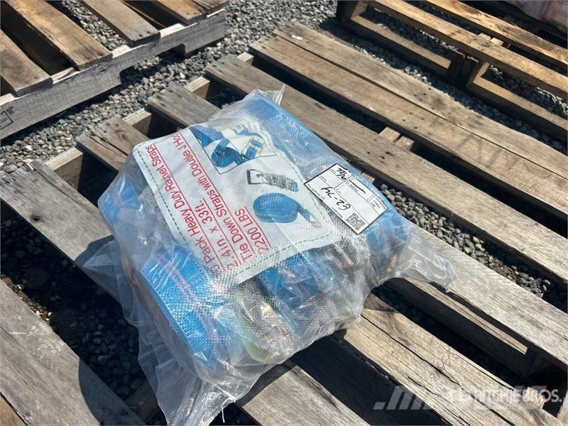 Quantity of (10) 2.4 in x 33 ft Blue Heavy Duty Ra Other components
