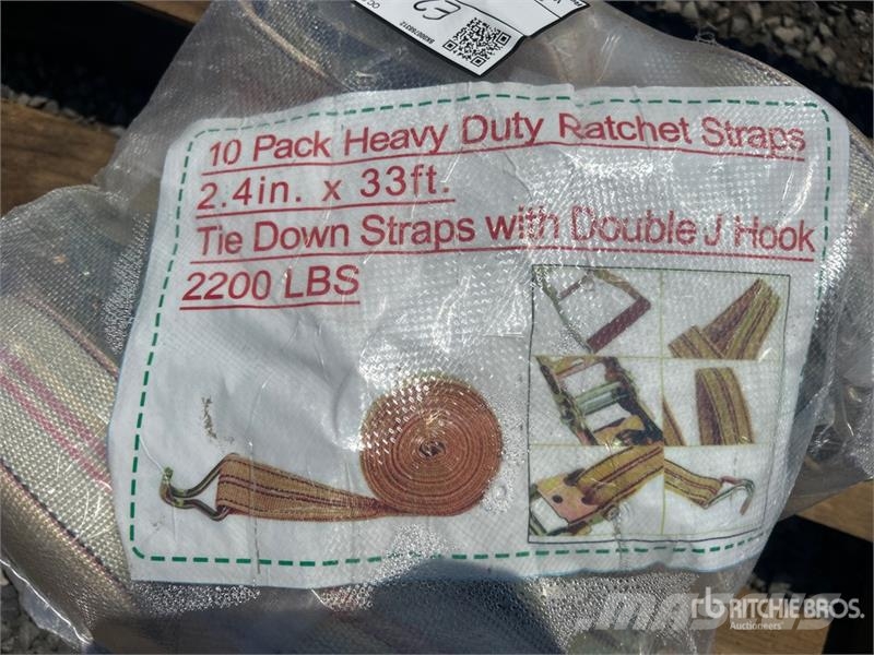 Quantity of (10) 2.4 in x 33 ft Yellow Heavy Duty Other components