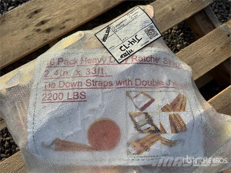 Quantity of (10) 2.4 in x 33 ft Yellow Pack Heavy Other components