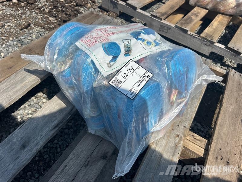 Quantity of (10) 2.4 in x 33 ft Blue Heavy Duty Ra Other components