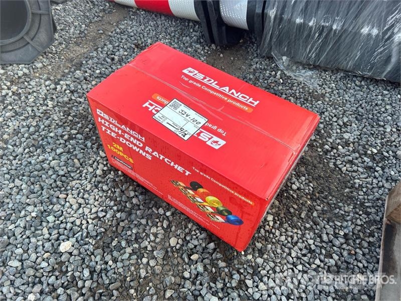 Quantity of (100) 2M Ratchet Straps (Unused) Outros componentes