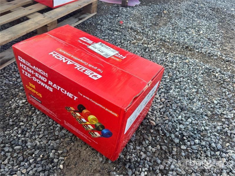 Quantity of (100) 2M Ratchet Straps (Unused) Outros componentes