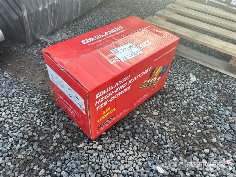 Quantity of (100) 2M Ratchet Straps (Unused) Outros componentes