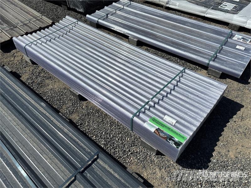 Quantity of (100) 7.87 ft x 3 ft Corrugated Polyca Vintsid, telfrid ja materjaliliftid