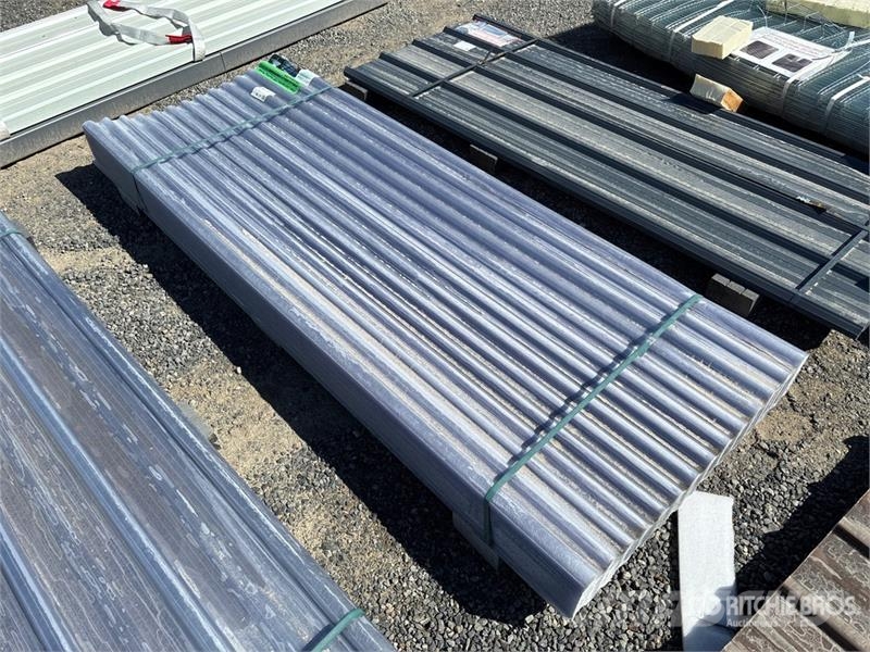 Quantity of (100) 7.87 ft x 3 ft Corrugated Polyca Vintsid, telfrid ja materjaliliftid