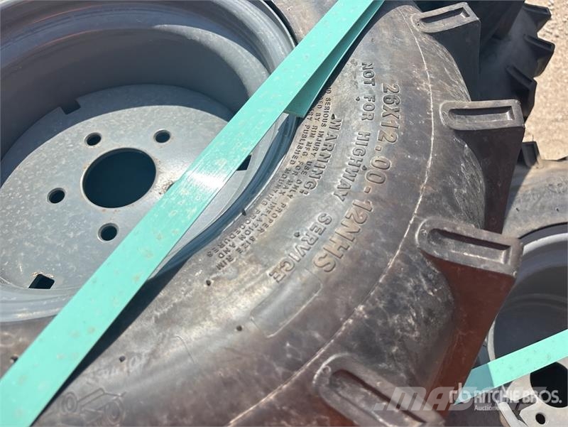 Quantity of (102) 26x12-12 Tires & Wheels (Unused) الإطارات والعجلات والحافات
